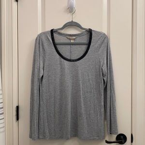 Banana Republic Leather Trim T-Shirt